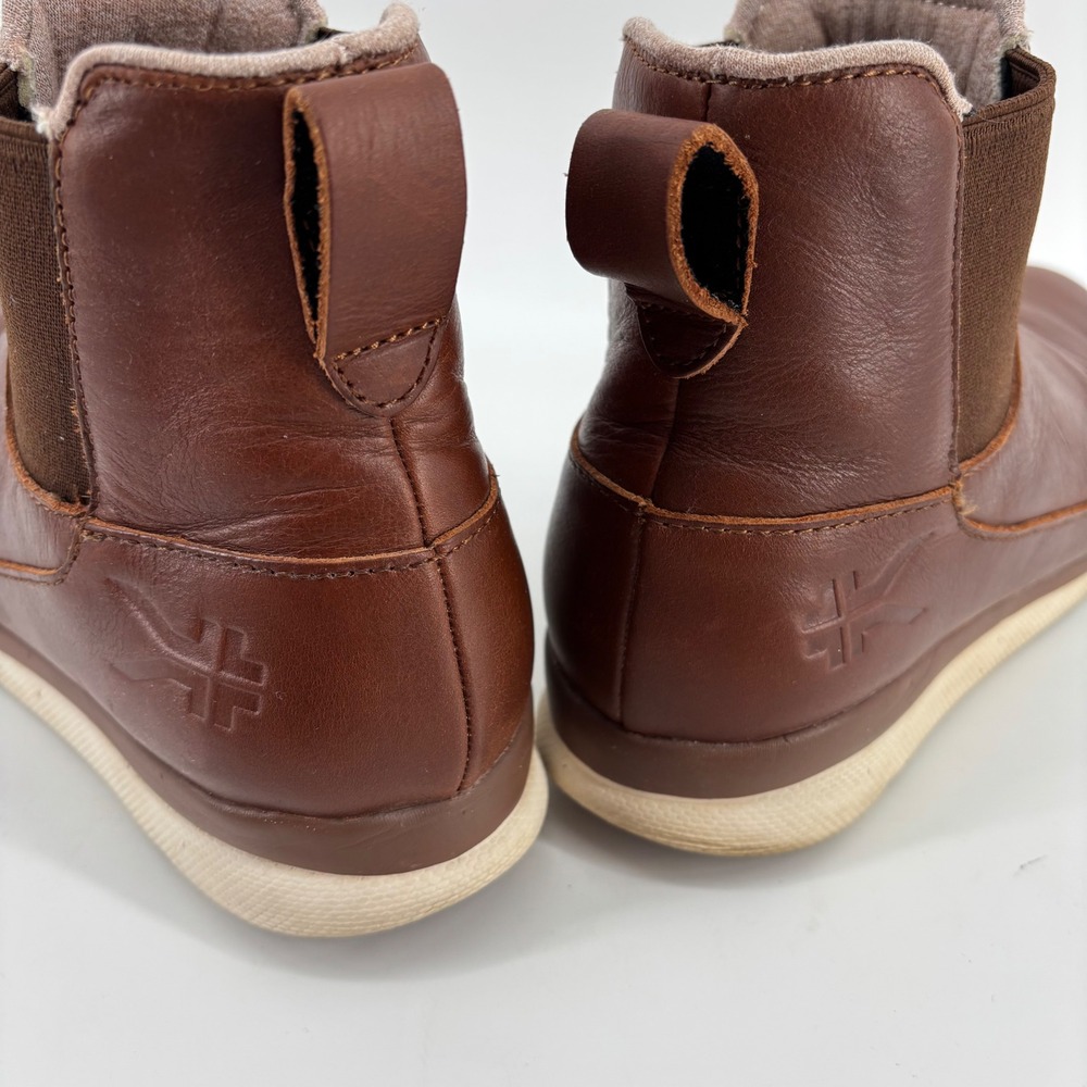 KURU Luna Ankle Boots Women 9 Brown Leather Chelsea Orthopedic - Picture 4 of 9